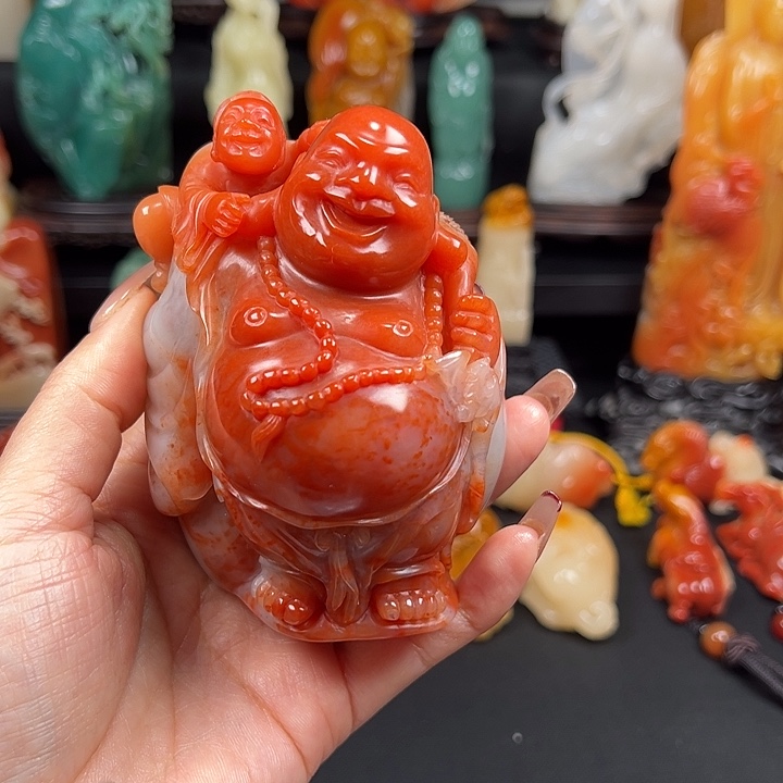 寿山石高山水冻石