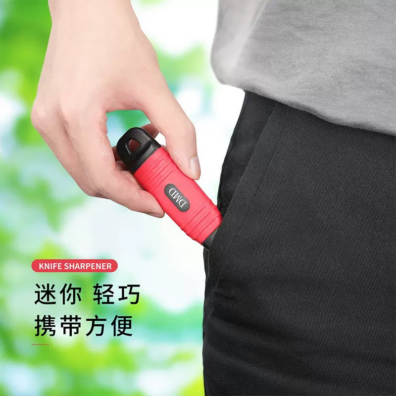 DMD专属跨境户外磨刀器金刚石磨刀石小磨刀鱼钩锉迷你双面磨刀器 