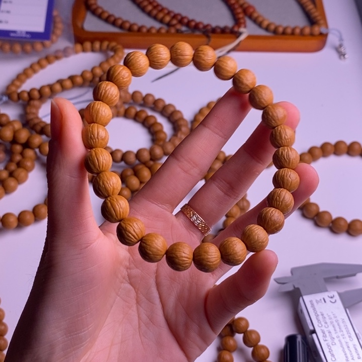 猴头核桃手串小凤羽