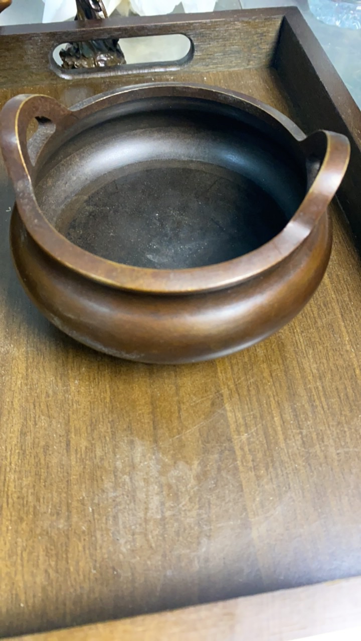 林北铜器摆件专属链接圆耳炉