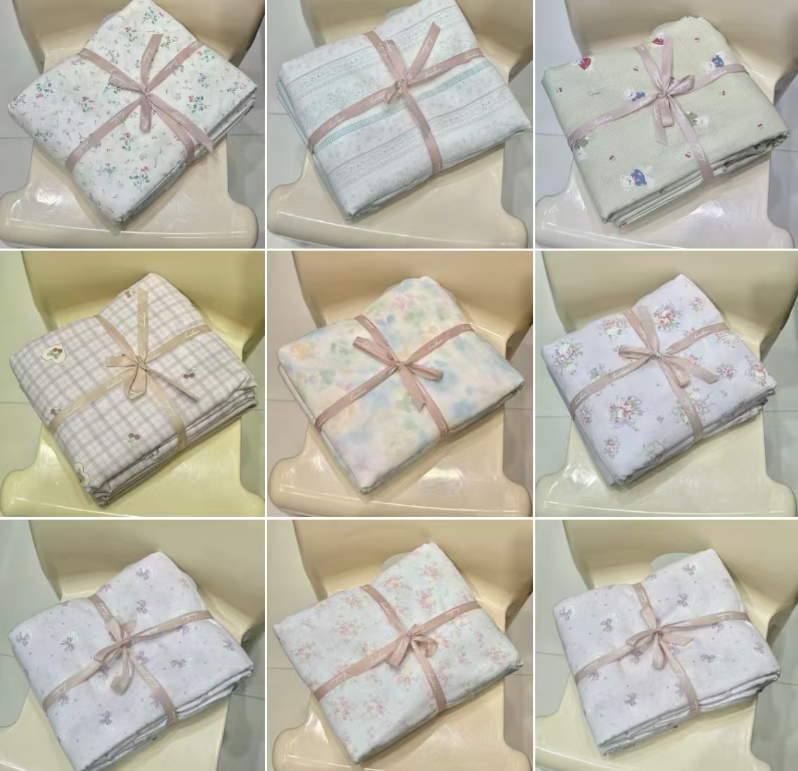 A类母婴级双层纱100%全棉四件套纯棉婴儿超柔透气床上用品孤品