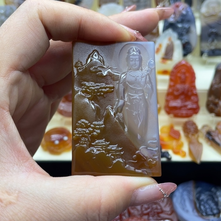玛瑙/玉髓吊坠(赠链)未镶嵌别**！吊坠