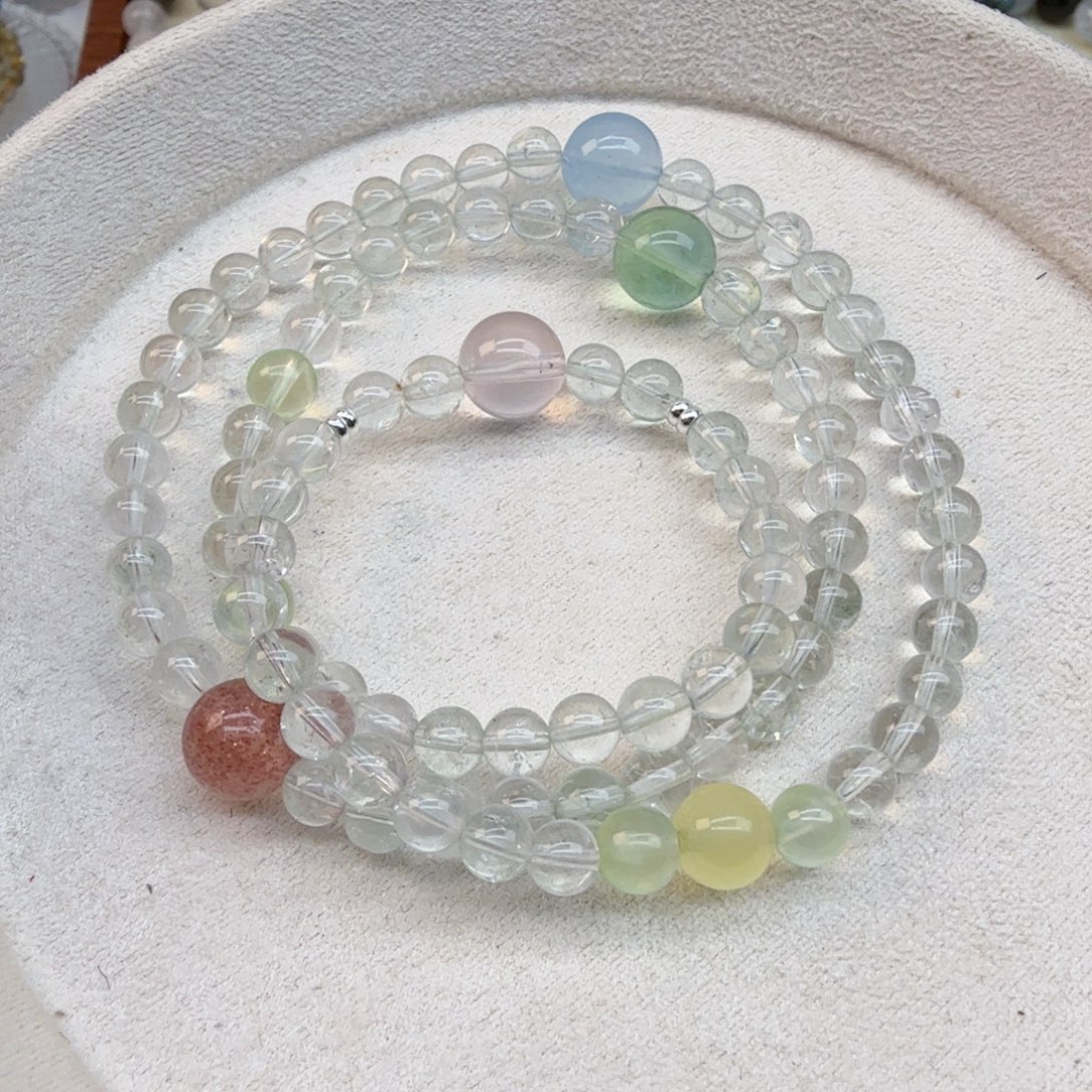 水晶手链银S925镶嵌