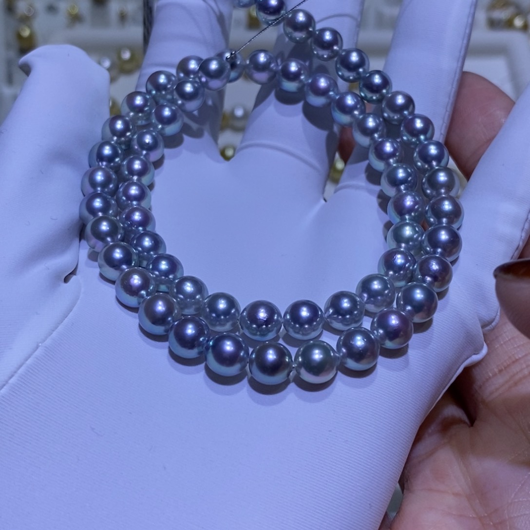 颈饰未镶嵌海水珍珠akoya真多麻6-6.9mm
