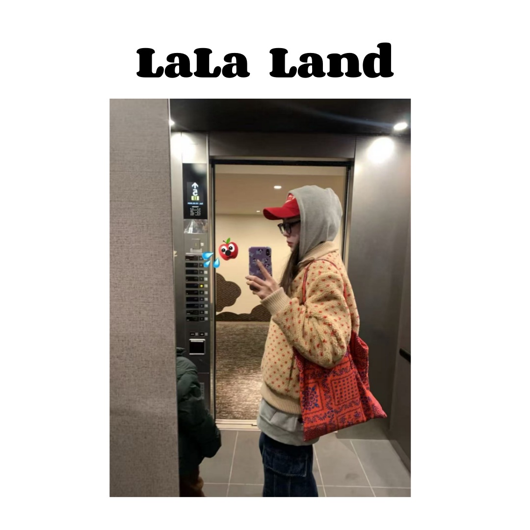 lala land“爱心点点"韩版复古风加厚立领仿羊羔毛保暖毛毛外套
