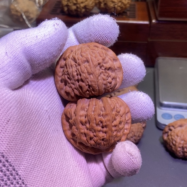 桃核把件@****…白狮子核桃