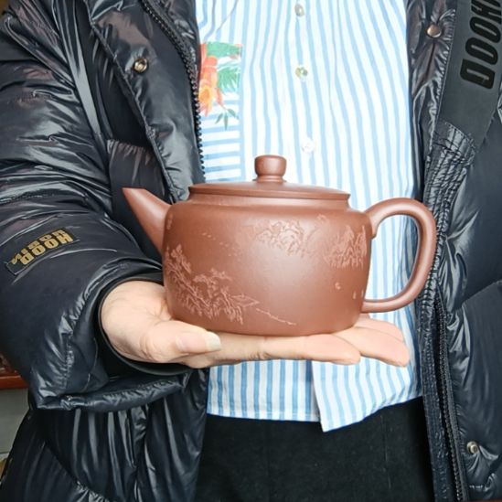 紫砂茶壶雨*原矿紫泥