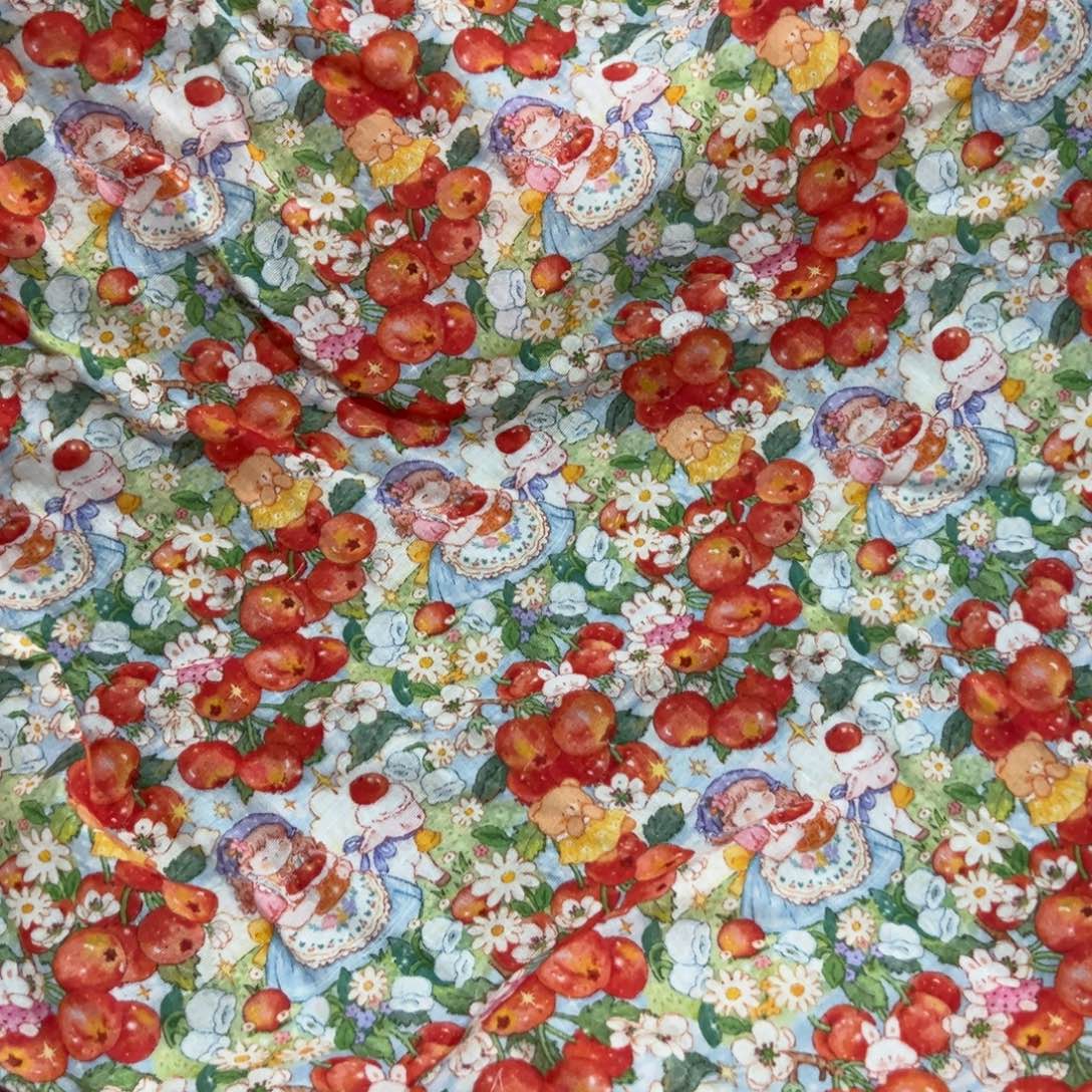 棉一米价纯棉超柔双层纱1.4米宽果子E