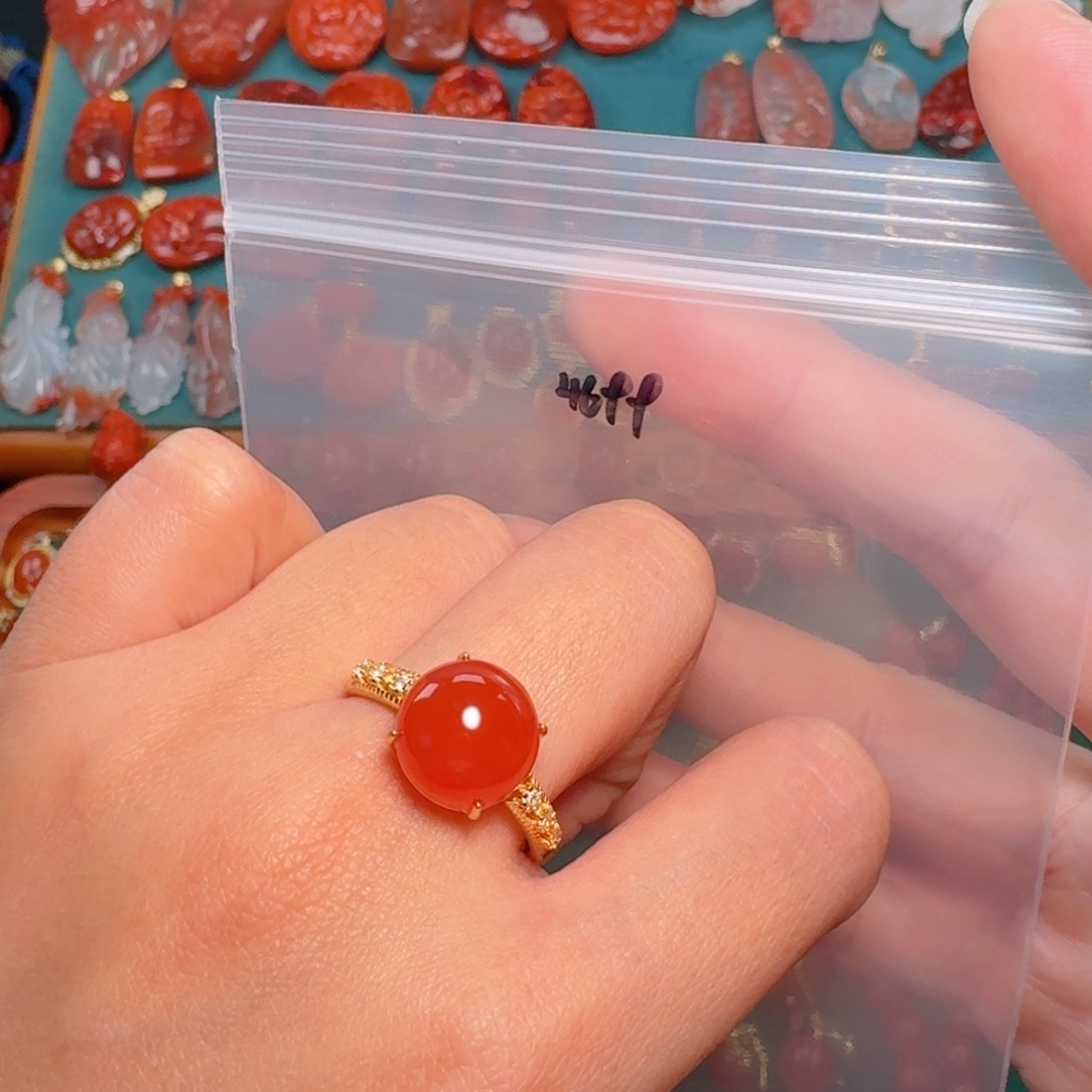 南红玛瑙南红银S925镶嵌