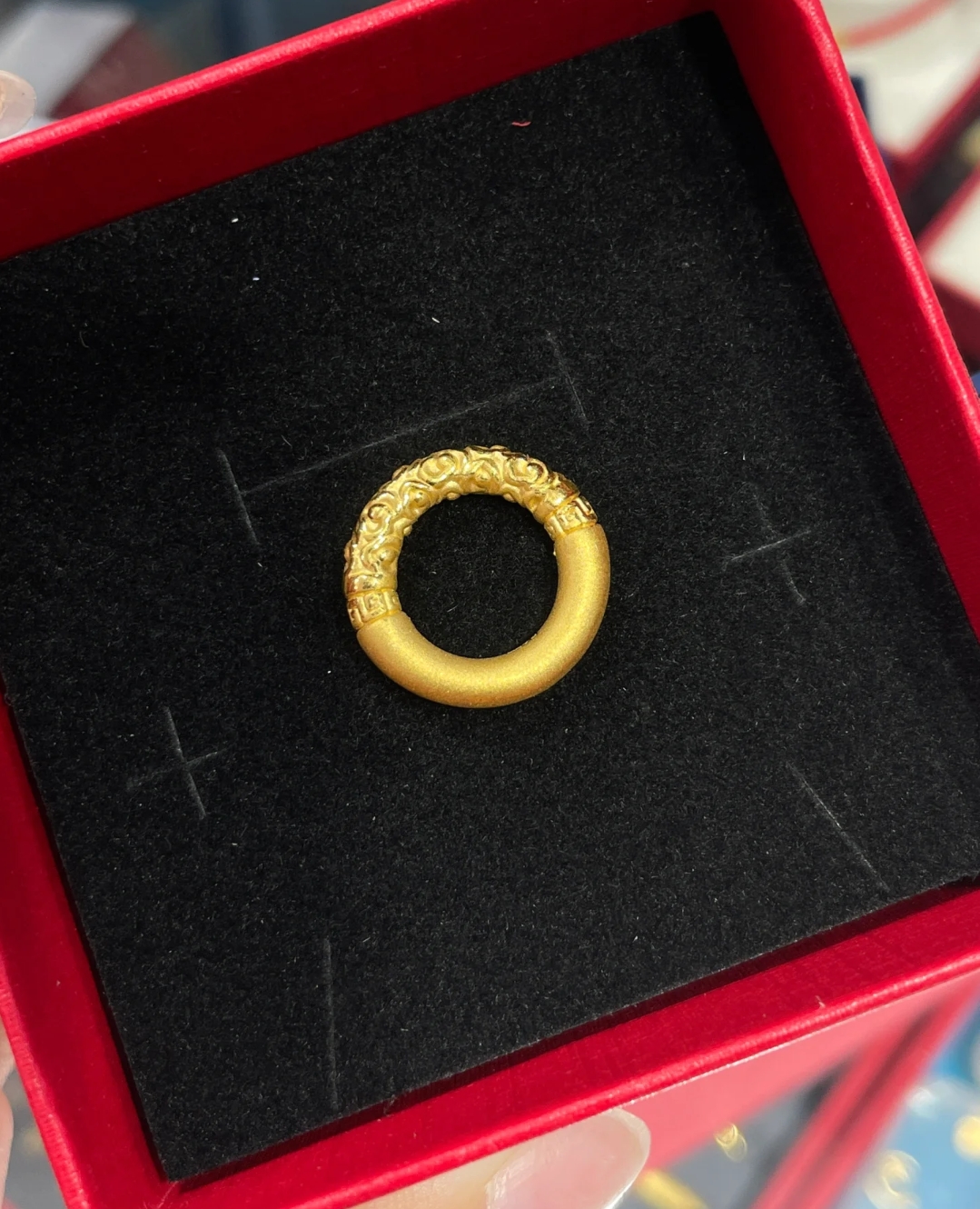 周大生足金龙鳞平安扣龙鳞褔至平安是福送家人女友七夕好物