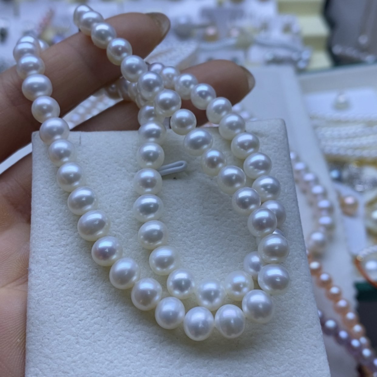 【闪购商品】淡水珍珠颈饰银S925镶嵌