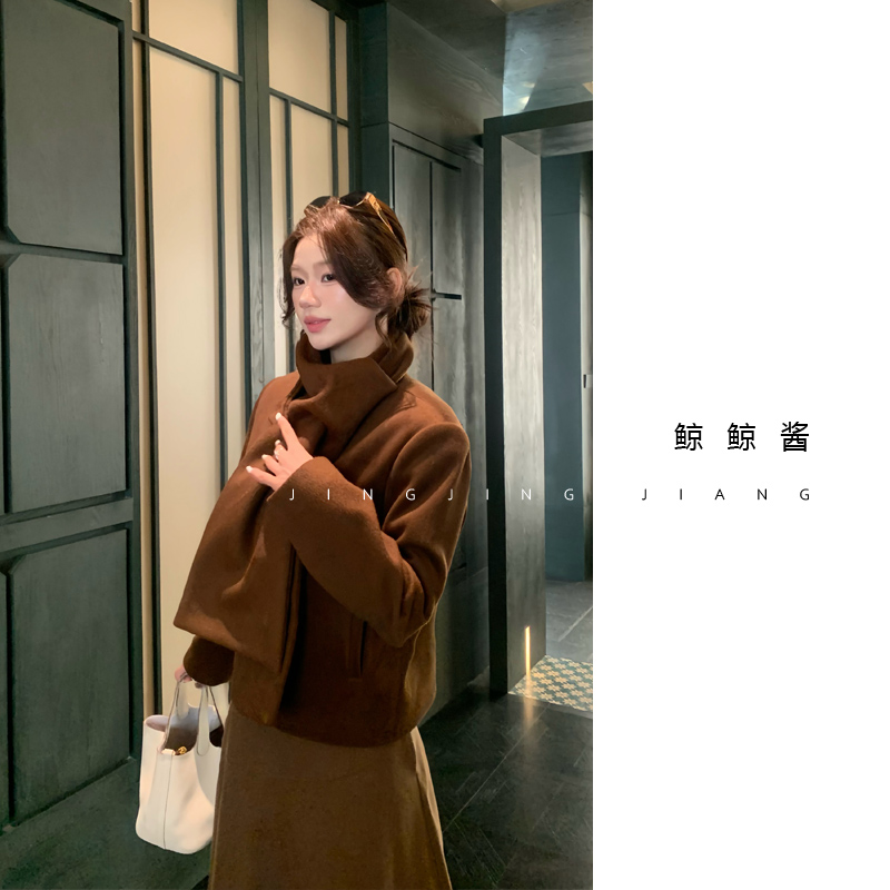 ZOZ鲸鲸酱 【首尔廓形】秋冬季新款气质时尚百搭韩风设计款长袖外套