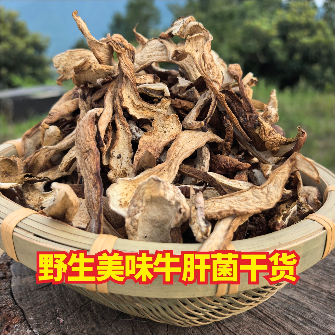 大巴山野生美味牛肝菌干货自然晾晒