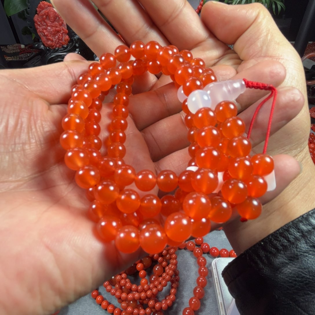南红玛瑙手链未镶嵌鸡*酒