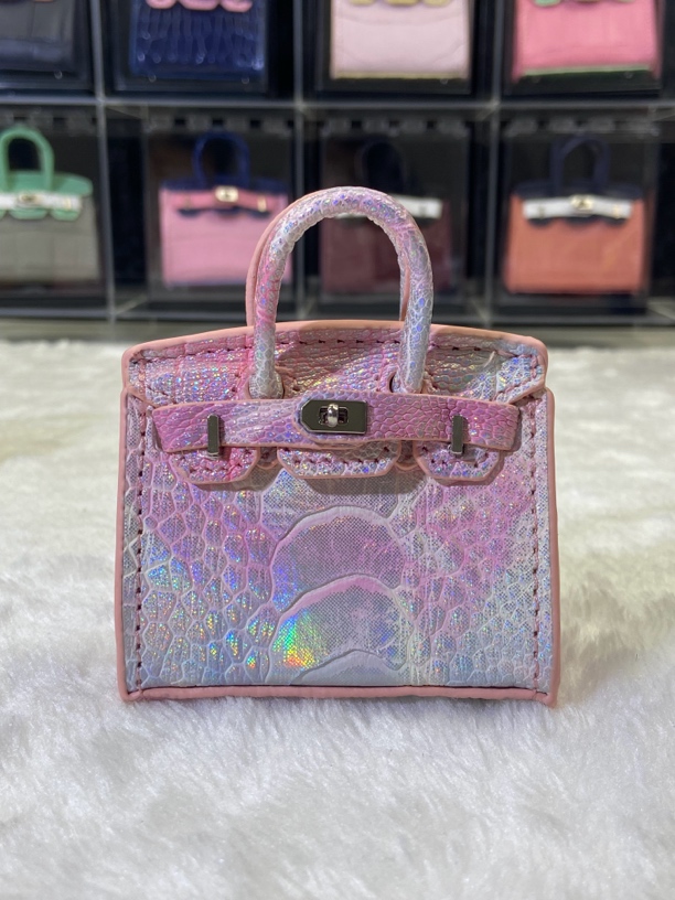 【明款稀有皮】潮玩迷你包包收纳耳机保护套配饰潮流挂件