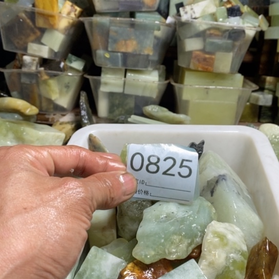 【闪购商品】未镶嵌蛇纹石玉珠宝玉器海**空