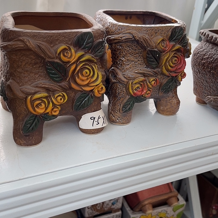 紫砂花盆粗陶材质多肉花盆