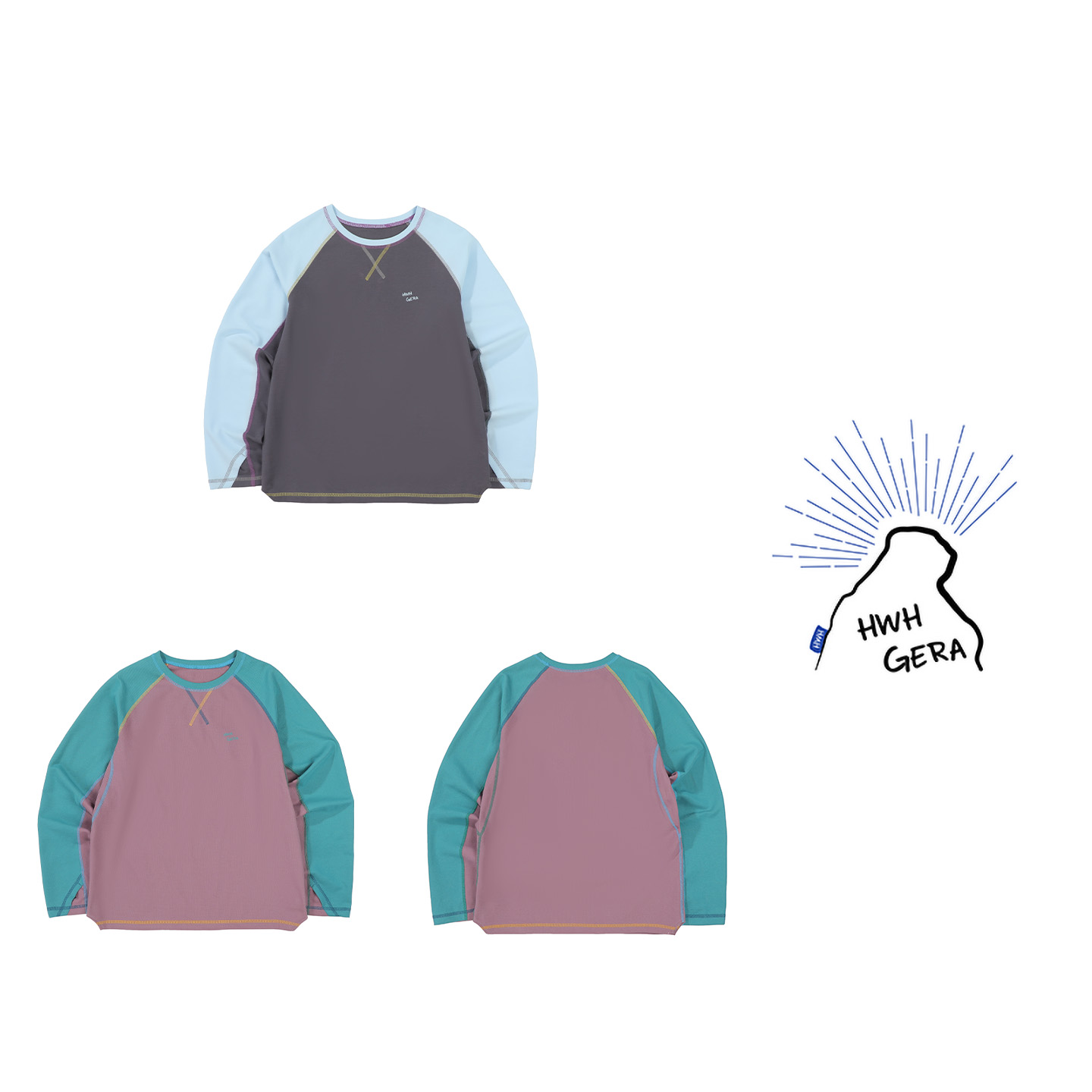 2671-Sports Outdoor秋季新款户外运动圆领长袖打底衫