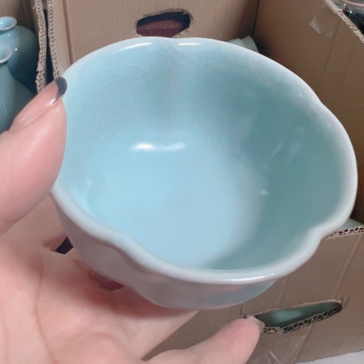 杯汝瓷原产地生产瑕品