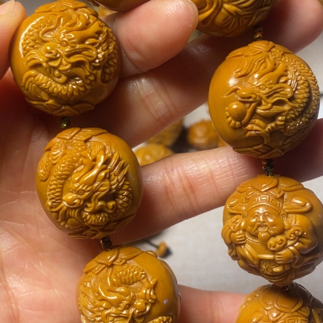 橄榄核手串/手链用****2 九龙财神