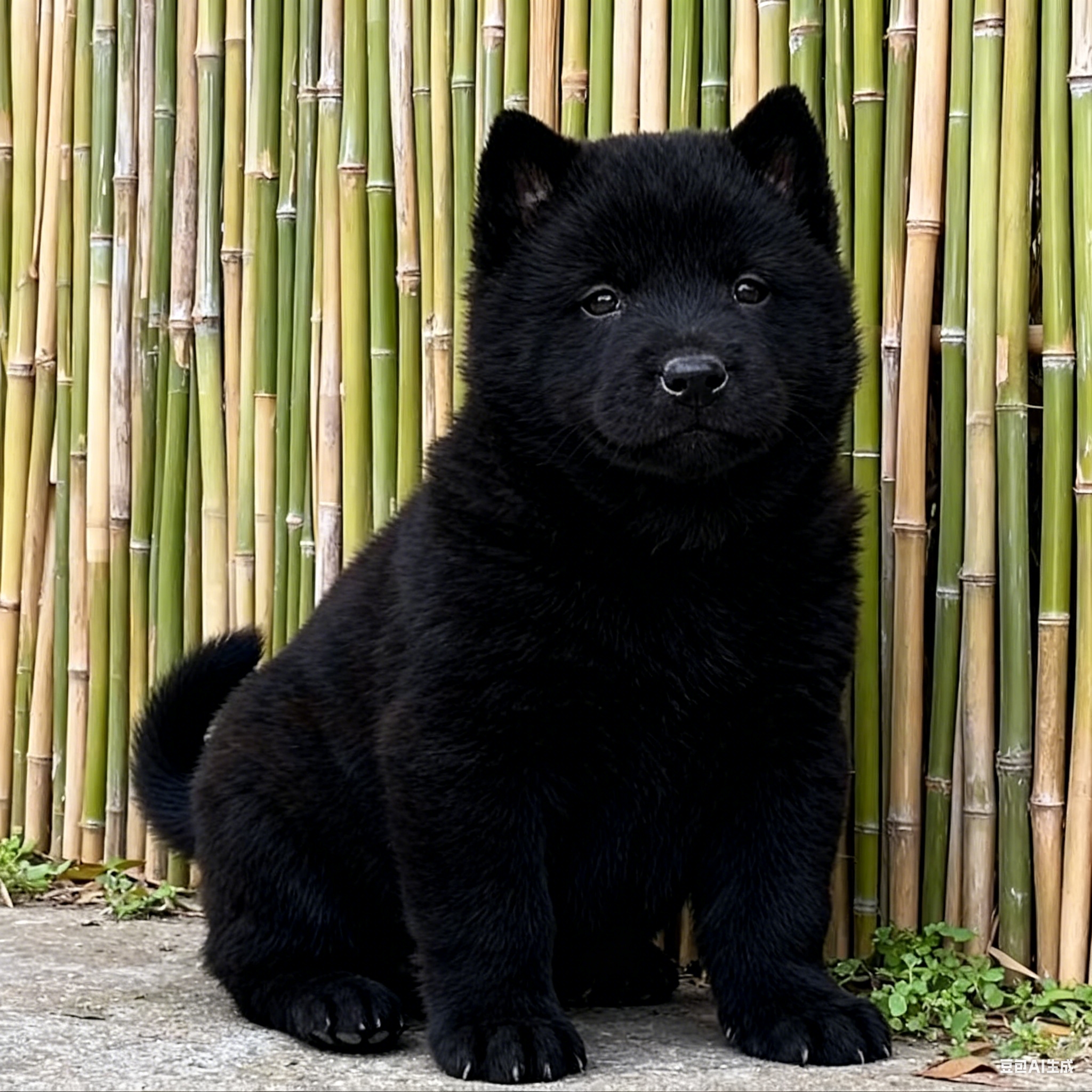 五黑犬纯幼犬狗狗黑狗虎头田园中华赶山广西狩猎猎犬看家护院