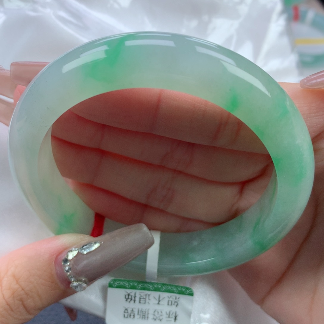 翡翠手镯未镶嵌5758正圈