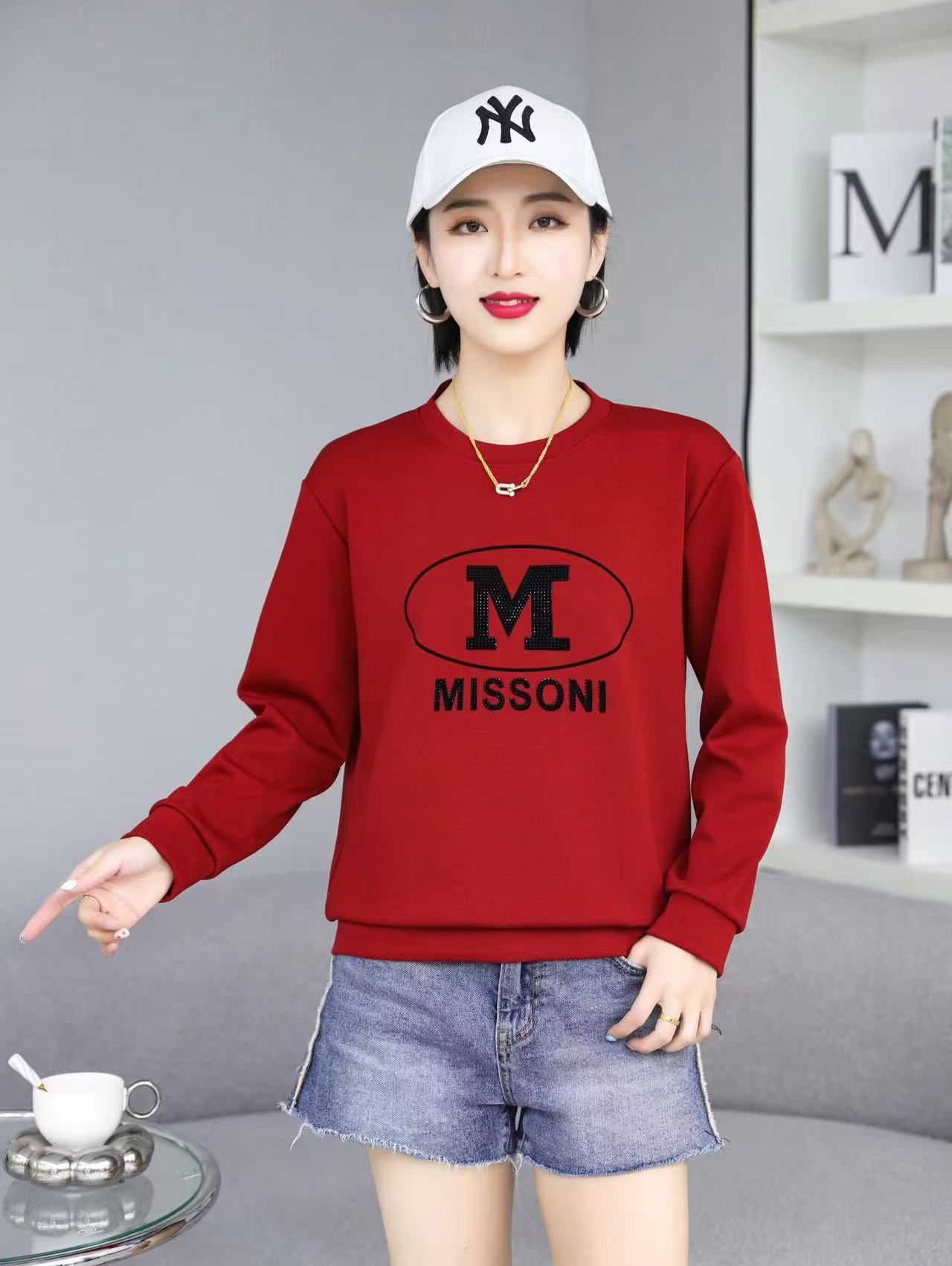 圆领春秋女砖红色宽松女卫衣秋冬运动宽松休闲清冷系禅意衣服女