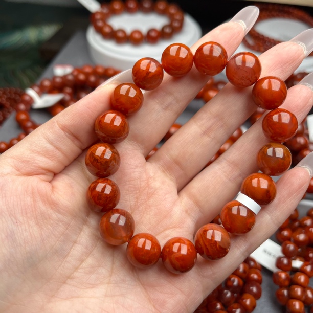 瓦西南红原矿手串12mm