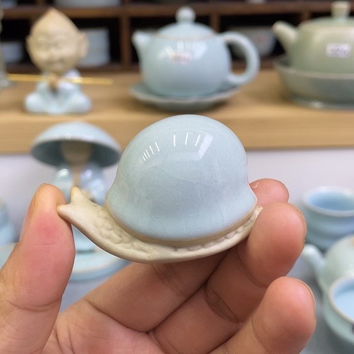 杯子陶瓷微瑕蜗牛茶宠