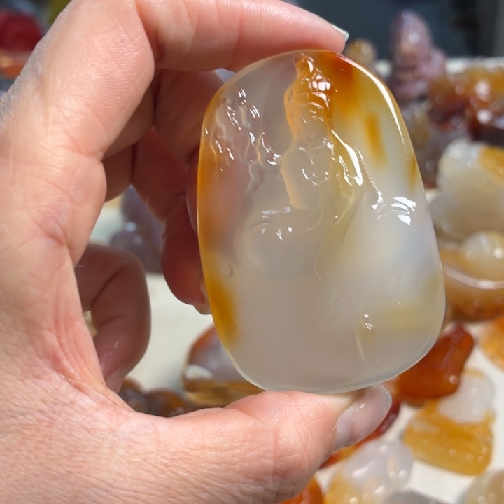 玛瑙/玉髓未镶嵌吊坠(不含链)