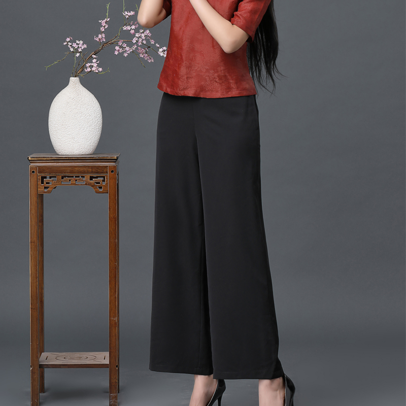 壹玺新款宽松松紧修身裤子