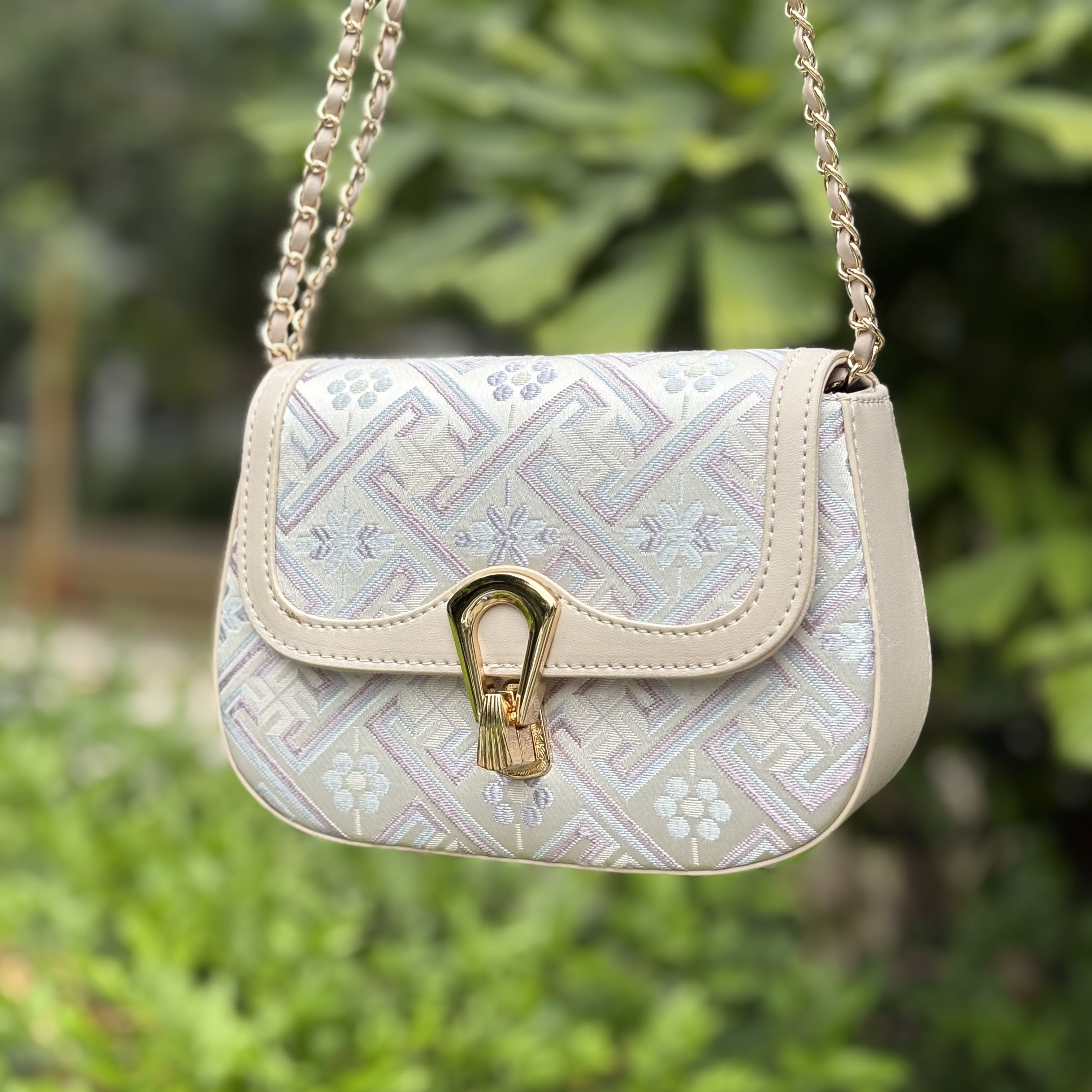 【广西非遗壮锦】小香风斜肩包时尚百搭轻奢女士复古单肩