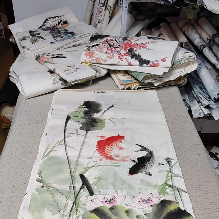 向***旭国画落款后台备注