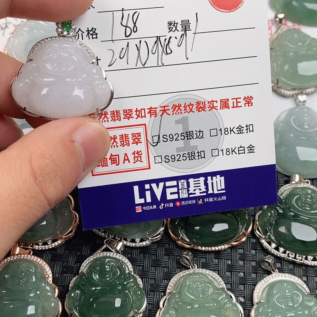翡翠银S925镶嵌颈饰