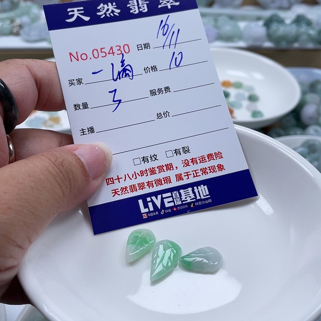 一****翡翠未镶嵌颈饰5678