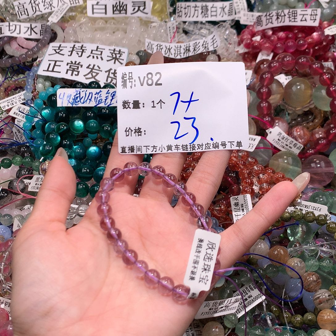 水晶手串未镶嵌82¥@……