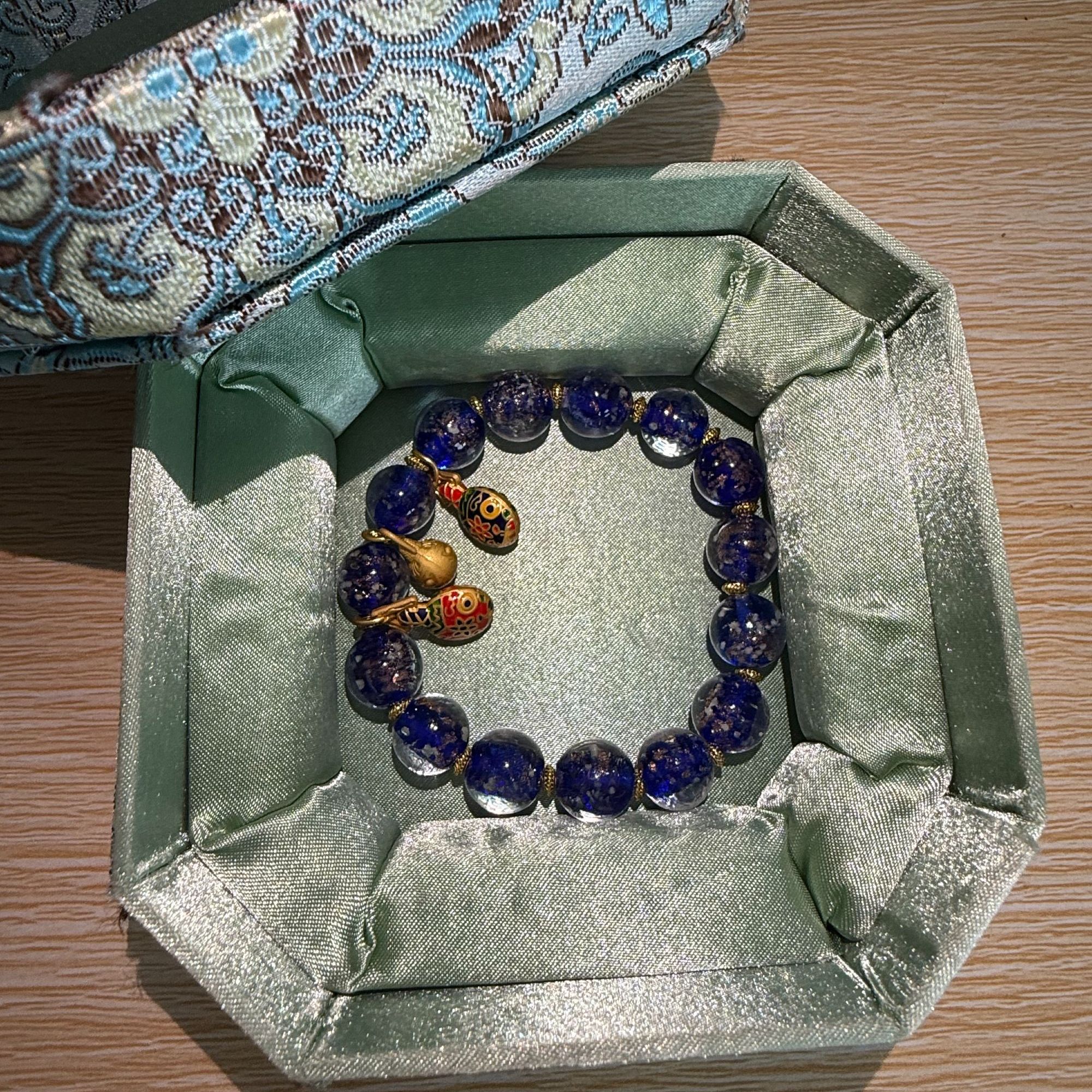 【秋哥】七彩琉璃手串