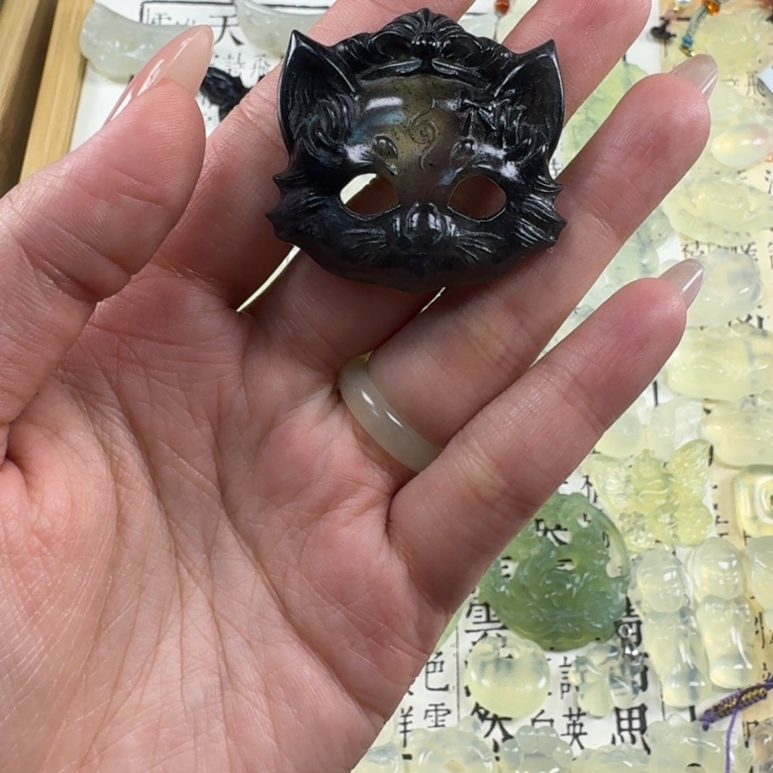 蛇纹石玉合金手链