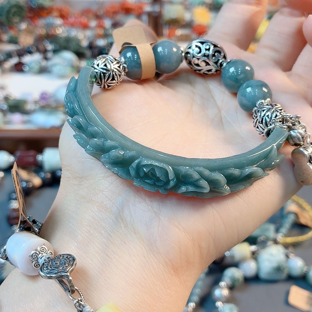 未镶嵌手链翡翠肉*妈