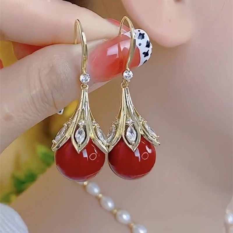 铜合金耳饰 新款爆款轻奢高级感耳坠小众设计秋冬耳饰N2207