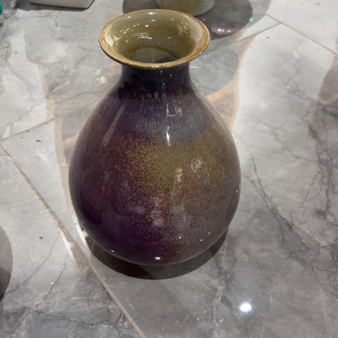 摆件A****h陶瓷花瓶高28口5微瑕