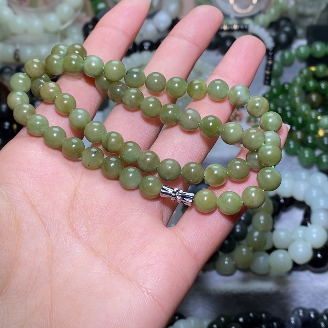 和田玉未镶嵌手链