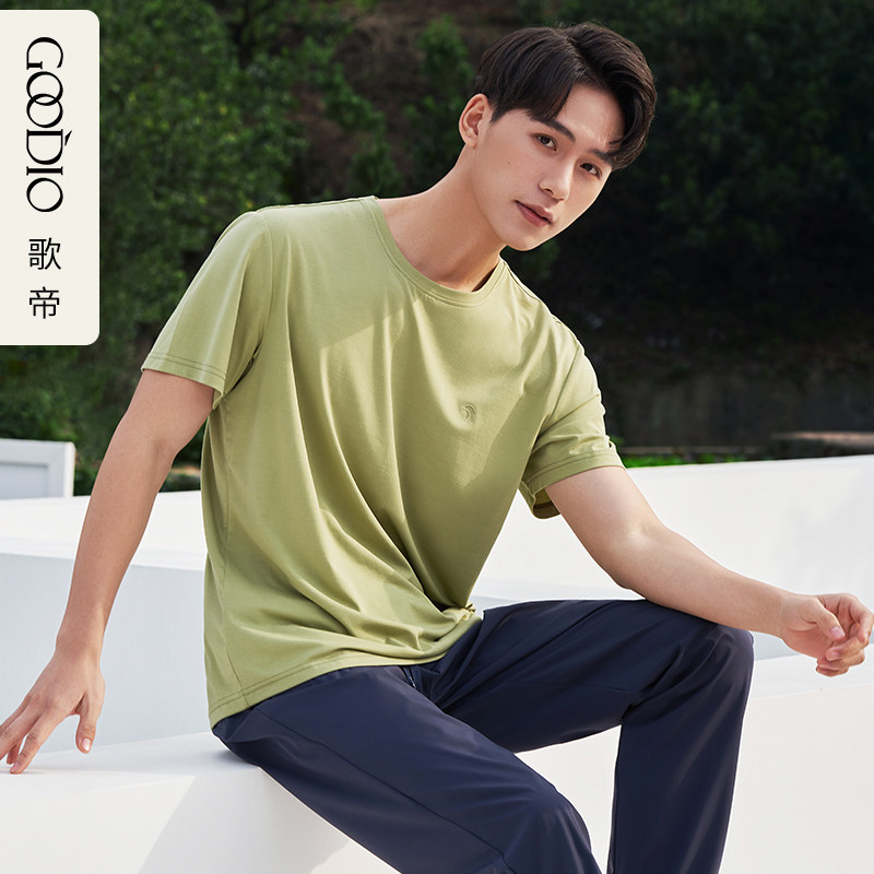  GDB7211蚕丝圆领男短袖