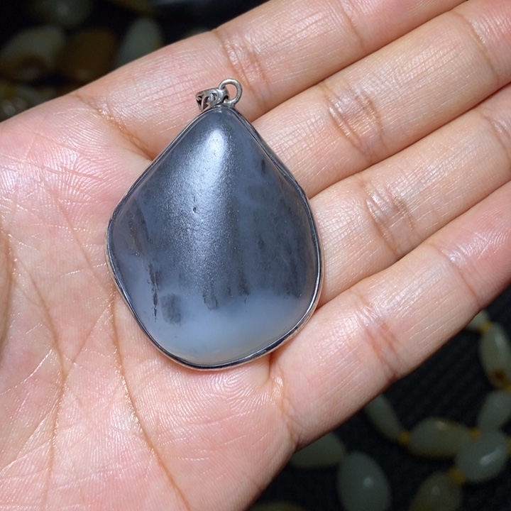 和田玉手链银S925镶嵌