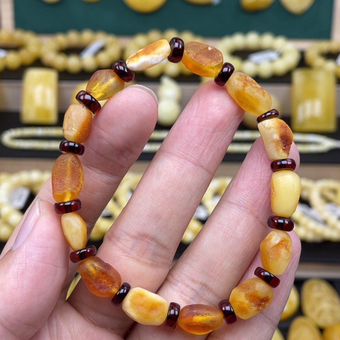 琥珀裸石未镶嵌琥珀蜜蜡