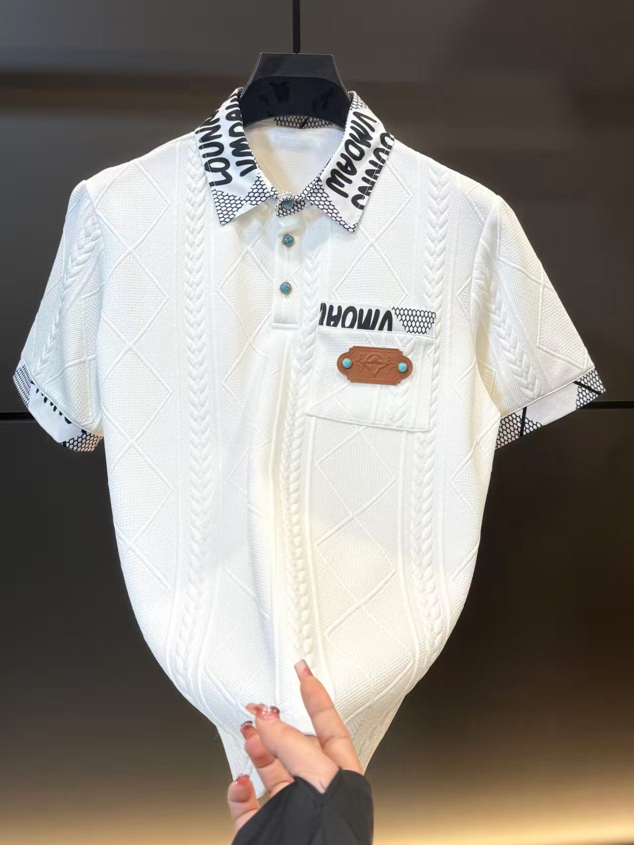 25年夏季新品短袖欧美风轻奢Polo衫#6008（千惠专属）