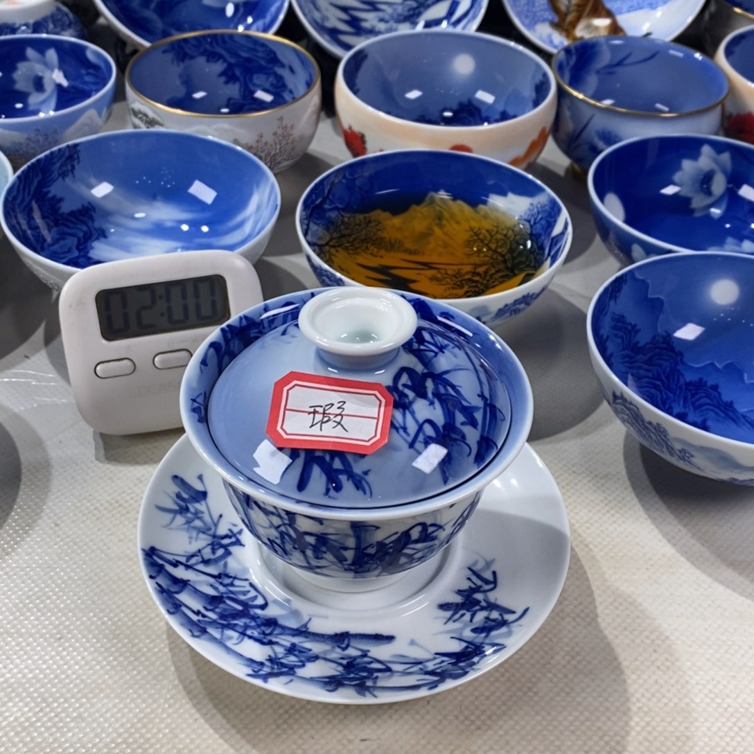 蒙***锋青花竹子主人杯杯