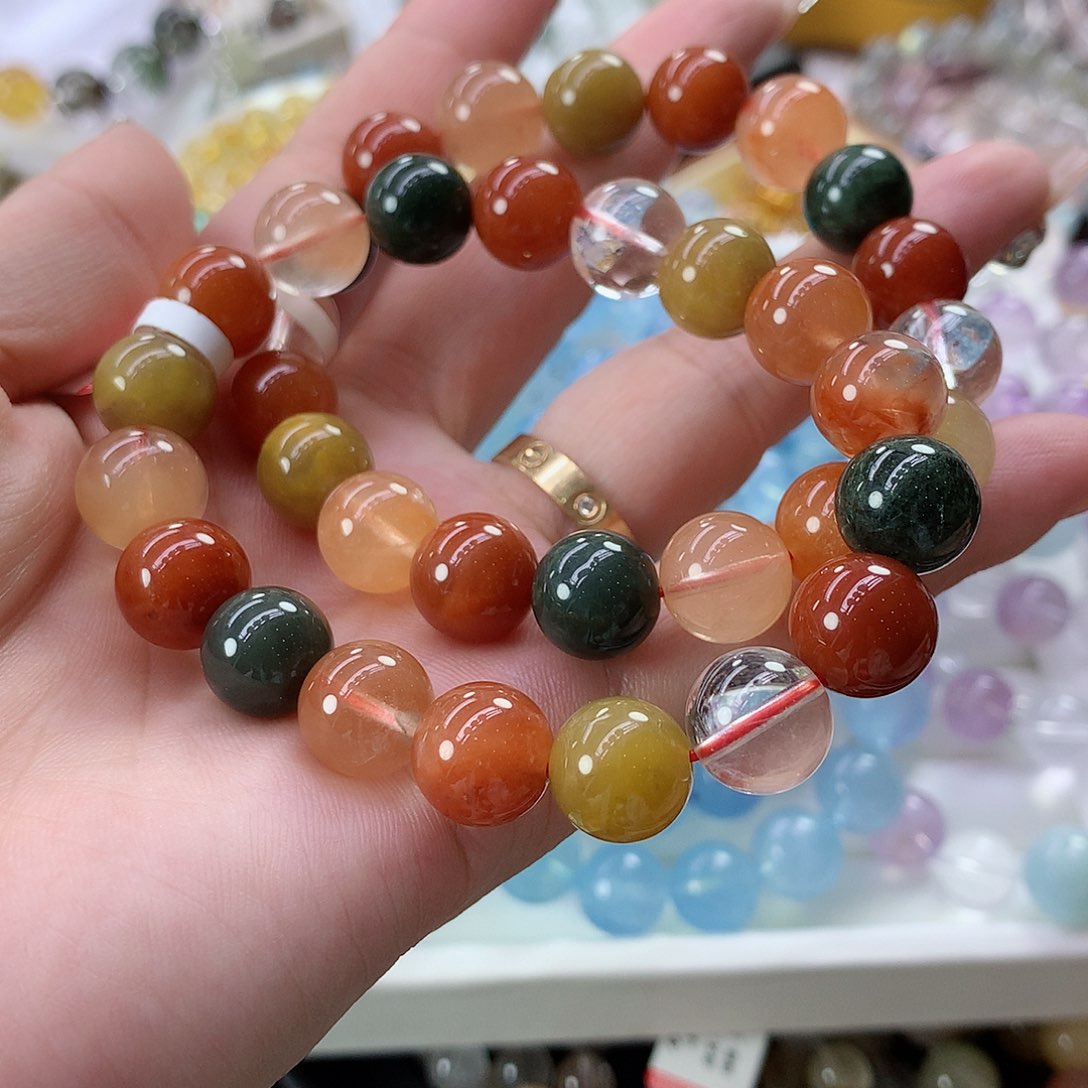 水晶手链未镶嵌福禄寿