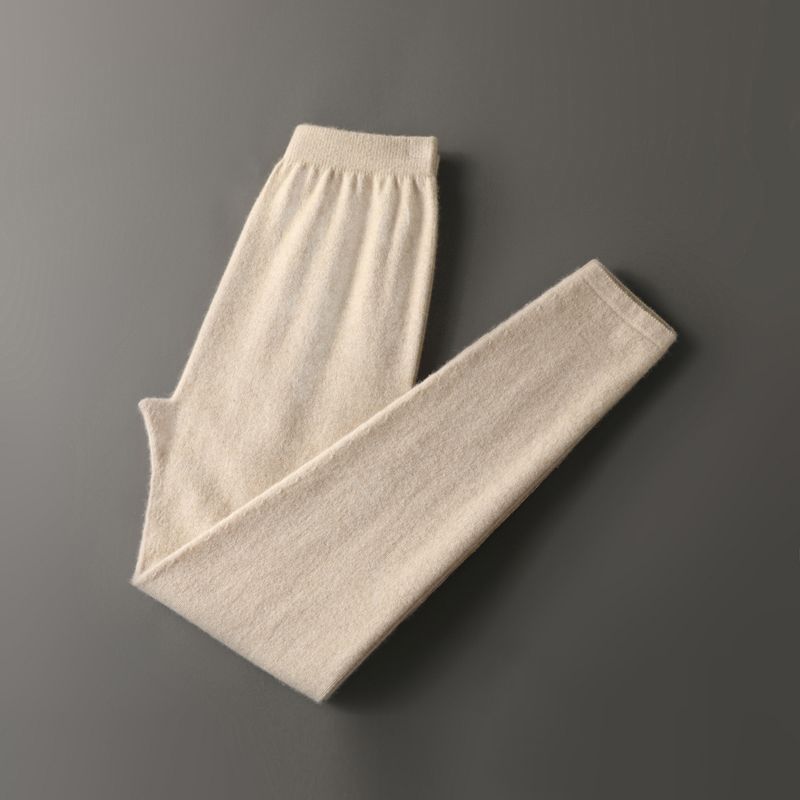 羊绒裤秋冬女高腰修身保暖弹力无缝贴身打底裤女防寒裤20669