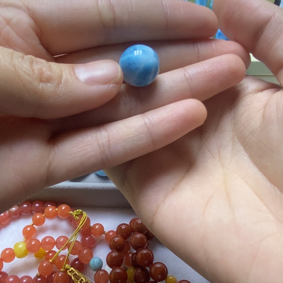 濯***家针钠钙石（海纹石）未镶嵌颈饰